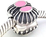 Authentic PANDORA Two Of A Kind W/ Pink Enamel Clip Charm 790578en24 New - £26.53 GBP
