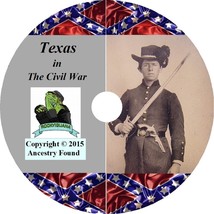 TEXAS Civil War Books History &amp; Genealogy 29 Books on DVD - £5.48 GBP