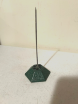 Old tabletop Receipt or memo holder in iron metal image 4