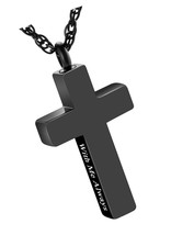 Urn Necklace for Ashes Cross Ash Necklace Memorial for - $55.14