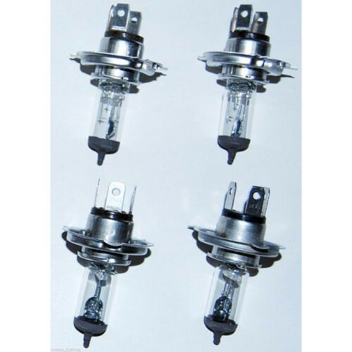 Primary image for H4 Halogen Headlight Headlamp Replacement Clear Bulbs 12V 60/55W Lot Of 4 New