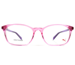 Puma Kids Eyeglasses Frames PJ00310 003 Transparent Pink Purple Square 49-16-135 - £63.31 GBP