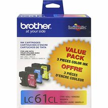 Brother Genuine Standard Yield Color Ink Cartridges, LC613PKS, Replaceme... - $44.38