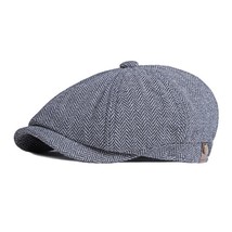 KUNEMS Fashion Retro Hats for Man Boina Casual Newsboy Hat Peaky Blinders Cotton - £41.62 GBP