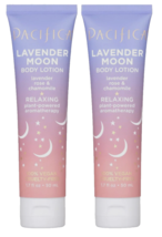 2 Pack Pacifica Lavender Moon Body Lotion - w/ Relaxing Chamomile 1.7 fl oz Each - £11.67 GBP
