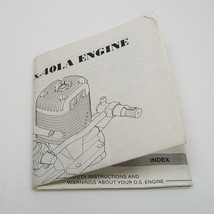 Vintage O.S. Max 40LA Engine Instruction Sheet Manual - £11.02 GBP