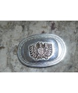 German Eagle Oval Belt Buckle, silver-toned - $24.99