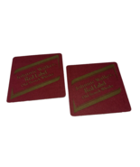 Johnnie Walker Red Label Old Scotch Whiskey Coasters Set of 2 CardBoard ... - £6.12 GBP