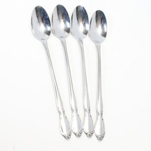 Oneida Chatelaine Iced Tea Spoons 7 1/2&quot; Community Stainless Flatware USA Set 4 - £17.74 GBP