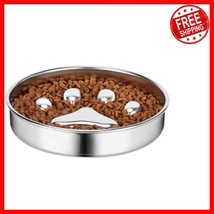 Innovative 304 Stainless Steel Slow Feeder for Interactive Dog Dining Ex... - $399.49 MXN