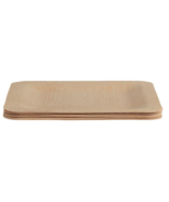 Square Natural Bamboo Dinner Plates 8 Pack by World Market - $319.69 MXN