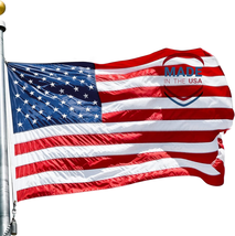 American Flag 2.5X4 FT for outside 100% Made in USA Most Durable, Heavy Duty, Lu - £13.73 GBP