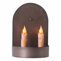 2-Candle Tin Colonial  Sconce - £33.05 GBP