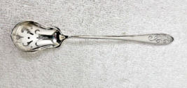 Patria Sterling INTERNATIONAL SILVER 1918 Olive Spoon Pierced  Handle AA... - $49.01
