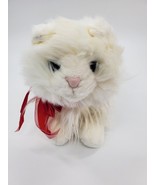 Gund Jaspur Cat #14273 White w Red Bow Blue Eyes 12&quot; Christmas Plush Toy... - €26,04 EUR
