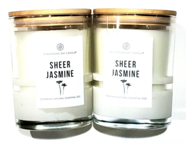 2 Pack Chesapeake Bay Candle Sheer Jasmine Natural Essential Oils 8.8 Oz. - £25.95 GBP