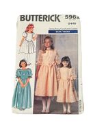 Butterick 5962 Girls Dress Sewing Pattern Sizes 7-8 Lace/Bow Details Eas... - $5.35 CAD