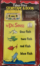Vintage 1984 Fisher Price Dr Seuss One Fish Two Fish Storytape &amp; Book Set - £46.71 GBP