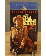 VHS Movie Horror Texas Chainsaw Massacre 2 Dennis Hopper MGM Movie Time - £15.57 GBP