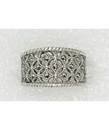 Sterling Silver Marcasite Band Ring 6.8g Size 7.25 - $167.89 CAD