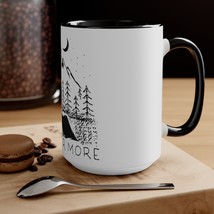 Accent Mug: Custom Printed Two-Tone Coffee Mug, White Ceramic w/ Colored... - £21.35 GBP+