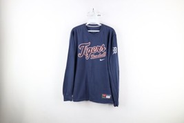 Vtg Y2K Nike Mens L Travis Scott Mini Swoosh Detroit Tigers Long Sleeve T-Shirt - £34.95 GBP