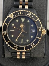 Tag Heuer Ladies Two Tone Black Gold PVD Professional 1000 Watch Ref: 980.029n - £750.72 GBP