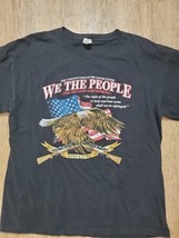Keya USA Patriotic T-Shirt ~ Sz L ~ Black  ~ Short Sleeve - £16.28 GBP