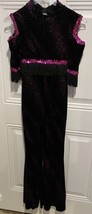 Costume Gallery Child Girls Size Large Dance Jazz Black Pink Sparkles On... - £6.95 GBP