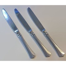 Phaltzgraff Ellington Dinner Knife Glossy Stainless Steel Set of 3 Flatware - £14.28 GBP