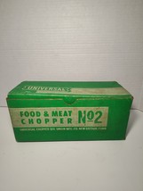 Vintage Universal No.2 Food &amp; Meat Chopper Grinder w/ Box &amp; Attachments USA - $34.64