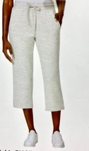 32 DEGREES Womens Pull On Knit Capri Pants Size Medium Color Heather White - £31.29 GBP