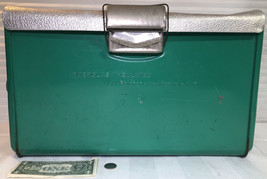Poloron Vintage Metal Green CoolerMade In New Rochelle NY - £69.82 GBP