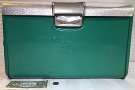 Poloron Vintage Metal Green CoolerMade In New Rochelle NY - $559.34 MXN