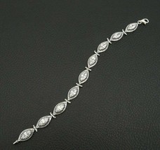 9.00Ct Brilliant Marquise Cut Elegant Women;s Bracelet in 14K White Gold Finish - £200.02 GBP