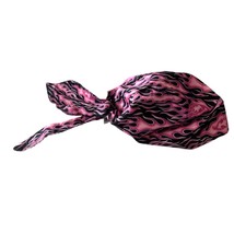 Design Wraps Small Fire Flame Hat Purple Black Bandana Biker Motorcycle ... - $8.90