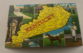 Vintage Postcard Unposted State  Map Kentucky KY - £1.91 GBP