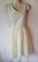 Comme Toi M Ivory Dress Sparkle Wedding Formal - $29.99