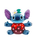Disney Store Soft Plush Toy - Stitch Chocolate Dipped Strawberry 12&quot; Plush - $27.12 CAD