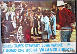 JOHN WAYNE : (MAN WHO SHOT LIBERTY VALANCE) RARE EURO VERSION  MOVIE POS... - £175.16 GBP