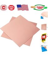 Versatile 2 Pack 6&quot; x 6&quot; Copper Sheets - Suitable for Jewelry &amp; Electric... - $350.61 MXN