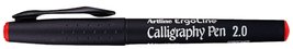 Artline Ergoline Calligraphy 2.0mm Pen - Red - £11.46 GBP