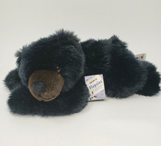 13&quot; Aurora Flopsies Slate Black Bear B EAN Filled Stuffed Animal Plush Toy W Tag - £18.98 GBP