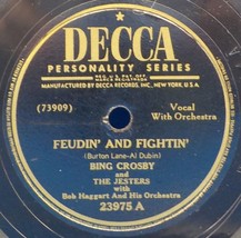 Bing Crosby 78 Feudin&#39; And Fightin&#39; / Goodbye My Lover Goodbye E- / VG++ SH2A - £5.54 GBP