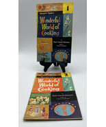 Cookbook Wonderful World of Cooking Vintage 1960 Vol 1 &amp; 2 French Italian - £6.02 GBP