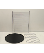 Lot of 3 13” Non-Stick Pizza Pan,  1-Stainless Steel Oven Racks, 1-Broil... - $86.69 CAD