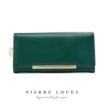 IKE MARTI Leather Wallet for Women Solid Chain Elegant Women Wallets Card Holder - £39.09 GBP