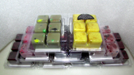 handmade WAX MELTS 6 in ea. box, colors &amp; fragrance listed PRICE EACH BO... - $2.50