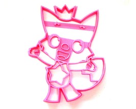 Pinkfong Pink Fox With Crown Baby Shark Cartoon Cookie Cutter USA PR3517 - £3.18 GBP