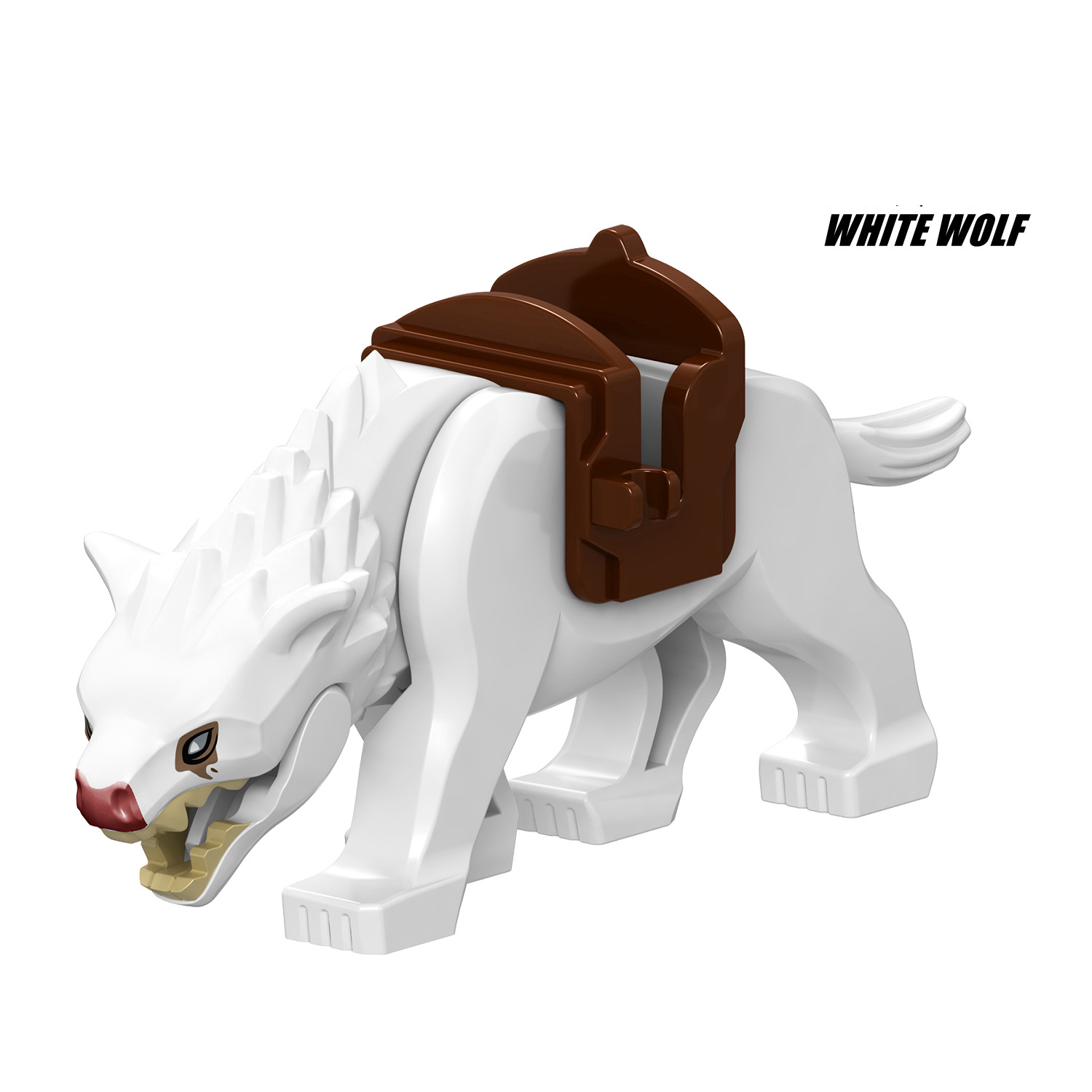 10PCS Lord Of The Rings Hobbit White Wolf  Army Animals Brick Minifigures Toy